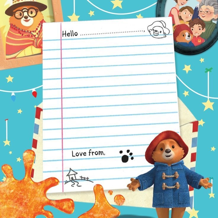 Printable Paddington Bear Letter Template For Kids