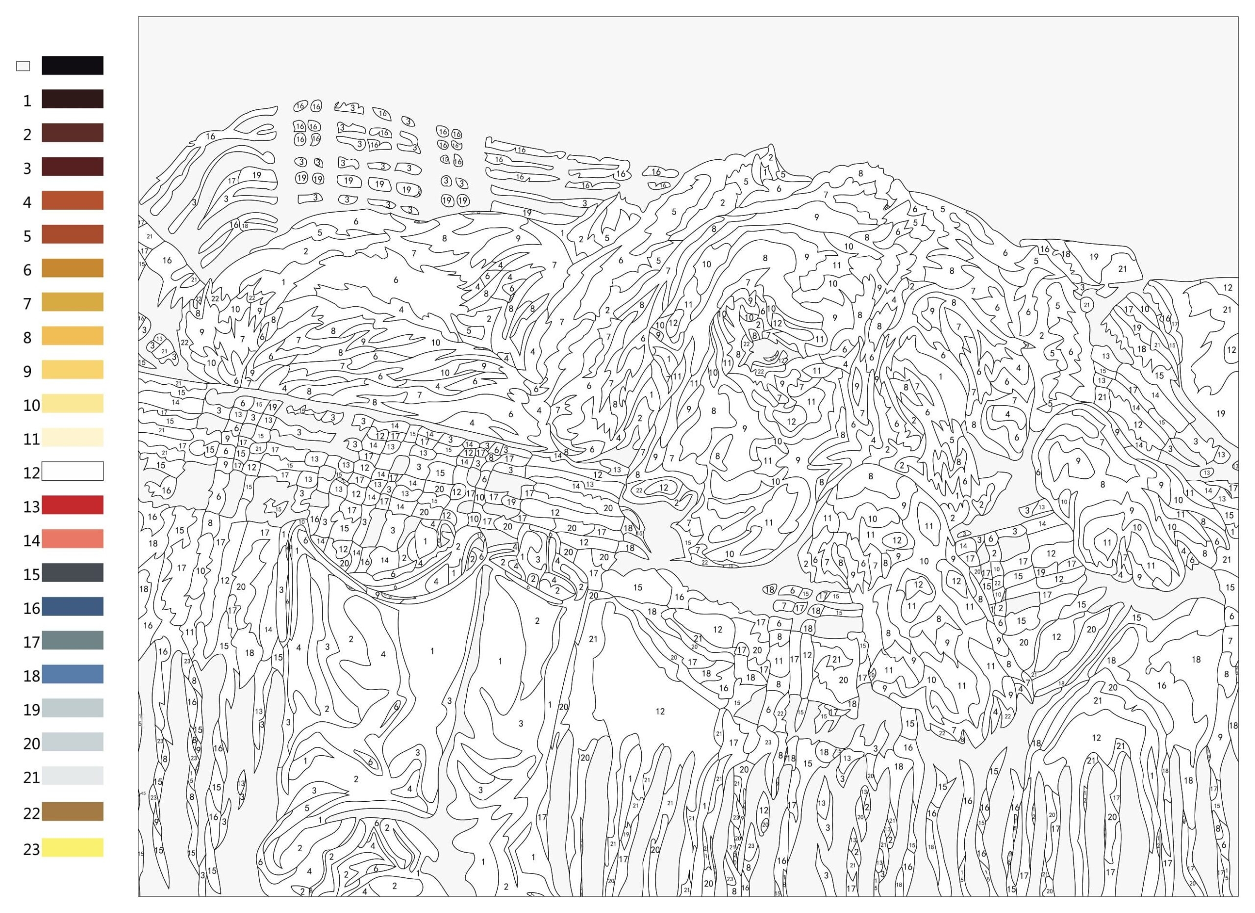 free printable paint by number pictures