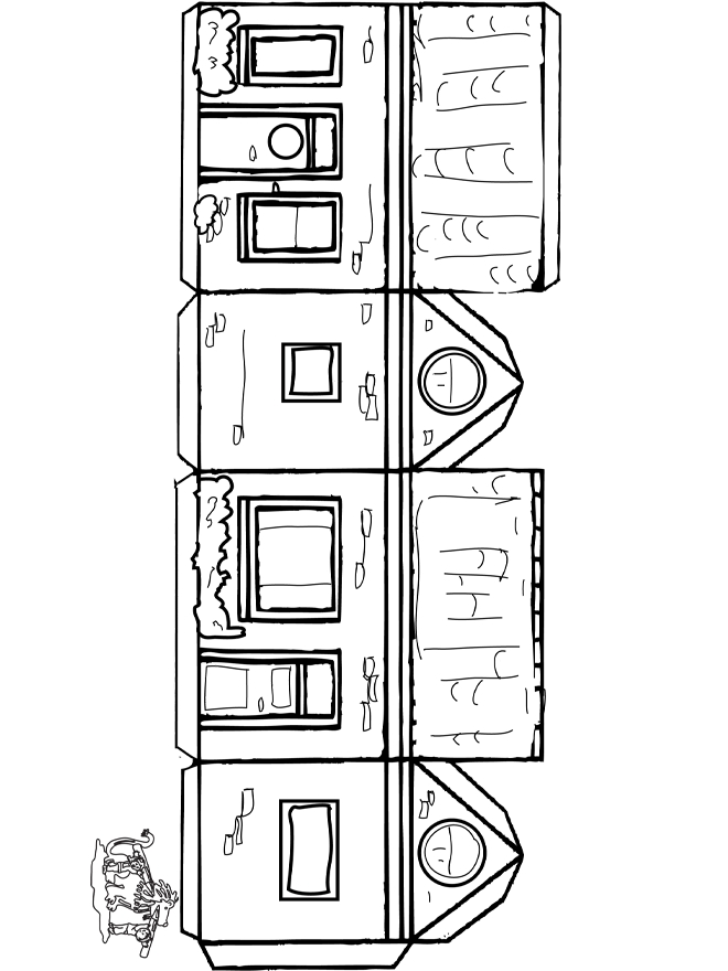 Printable Paper House Craft Templates Get What You Need For Free