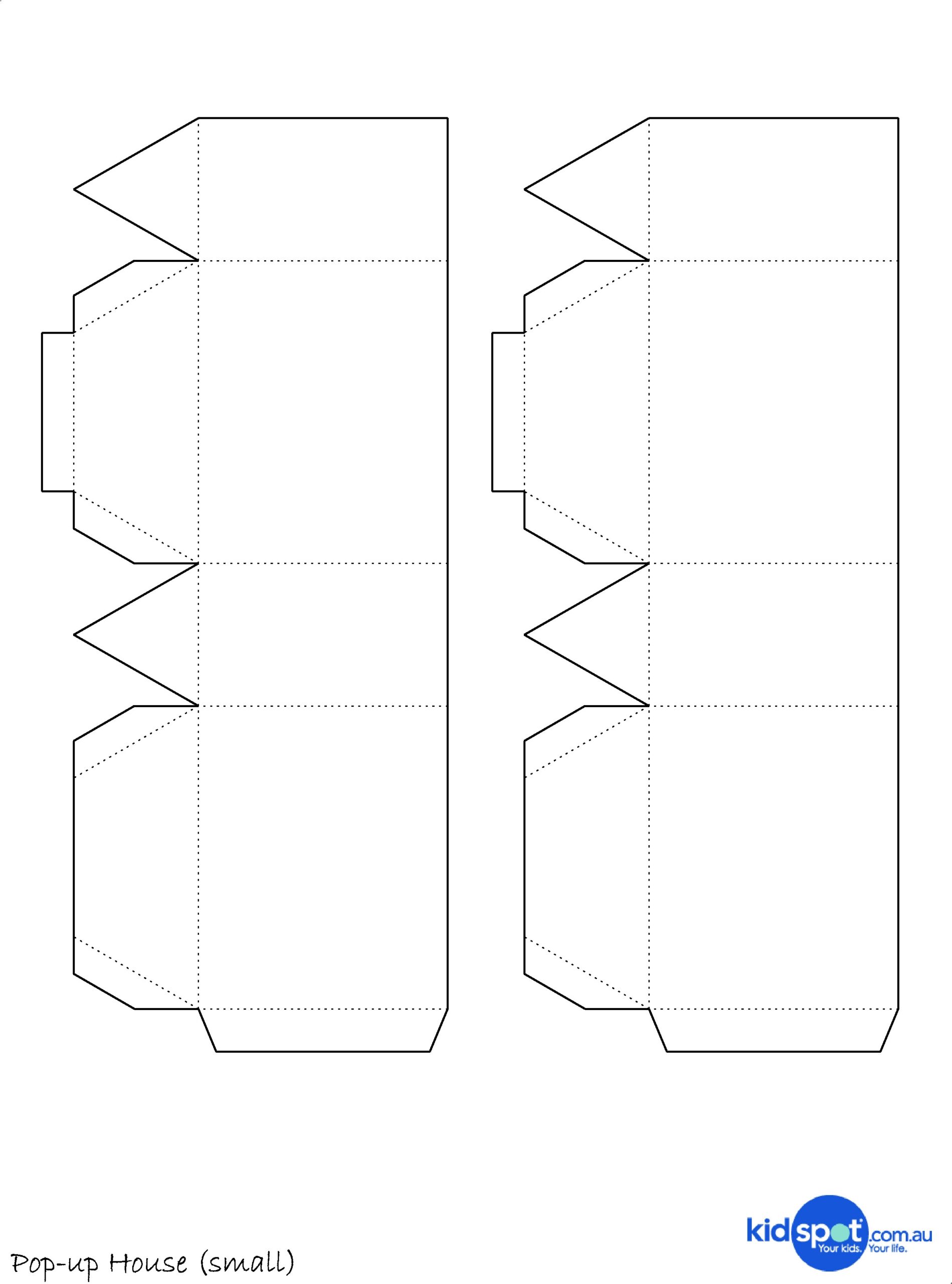 printable paper house craft templates