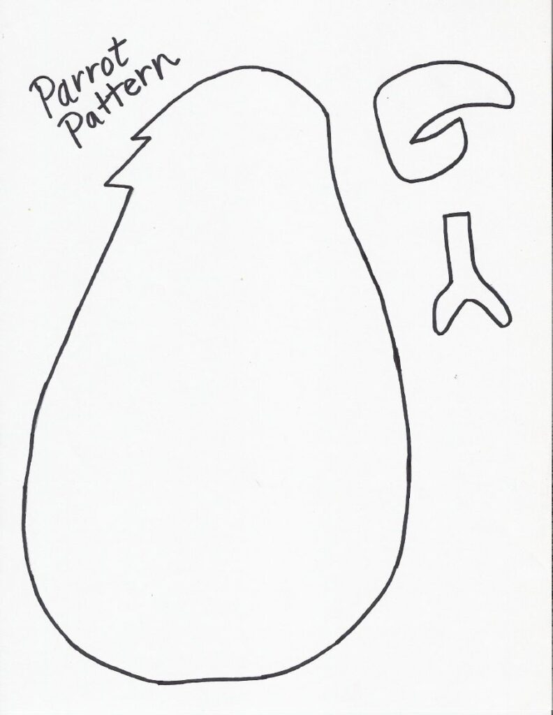 Printable Parrot Craft Template Free Printable