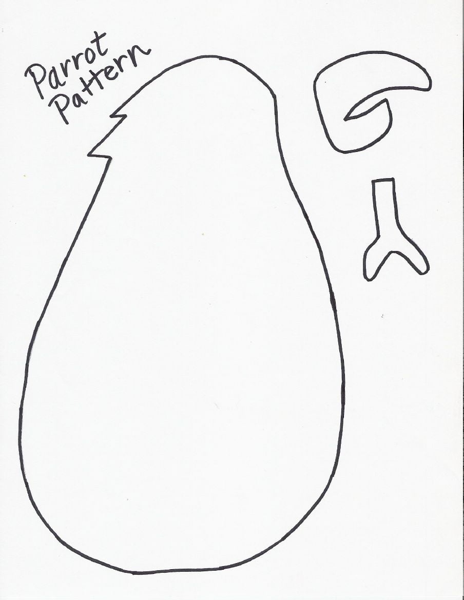 Printable Parrot Craft Template Free Printable