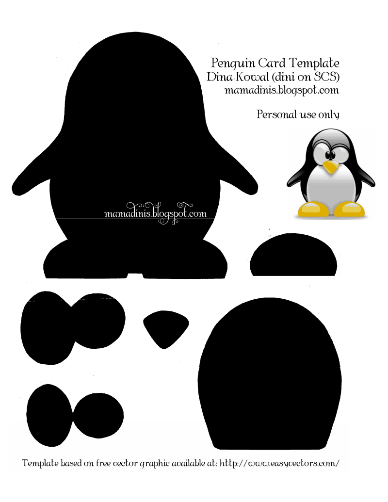 printable penguin craft templates