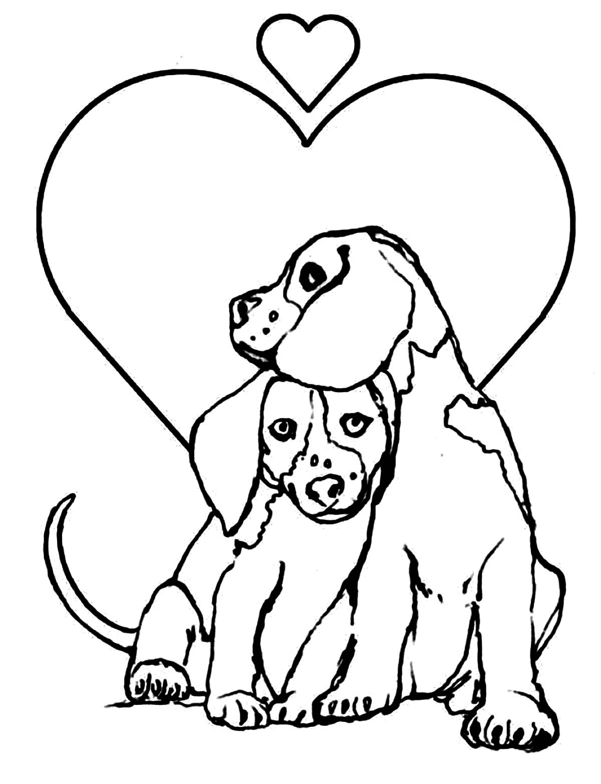 Printable Pictures To Color Of Dogs Dogs Are Beautiful And Cute Pets 
