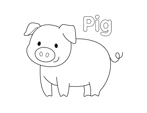 Printable Pig Pictures To Color Infoupdate