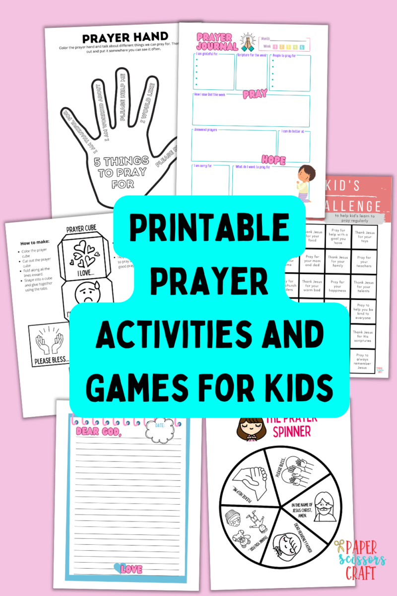 Printable Prayer Activities Worksheets Games For Kids