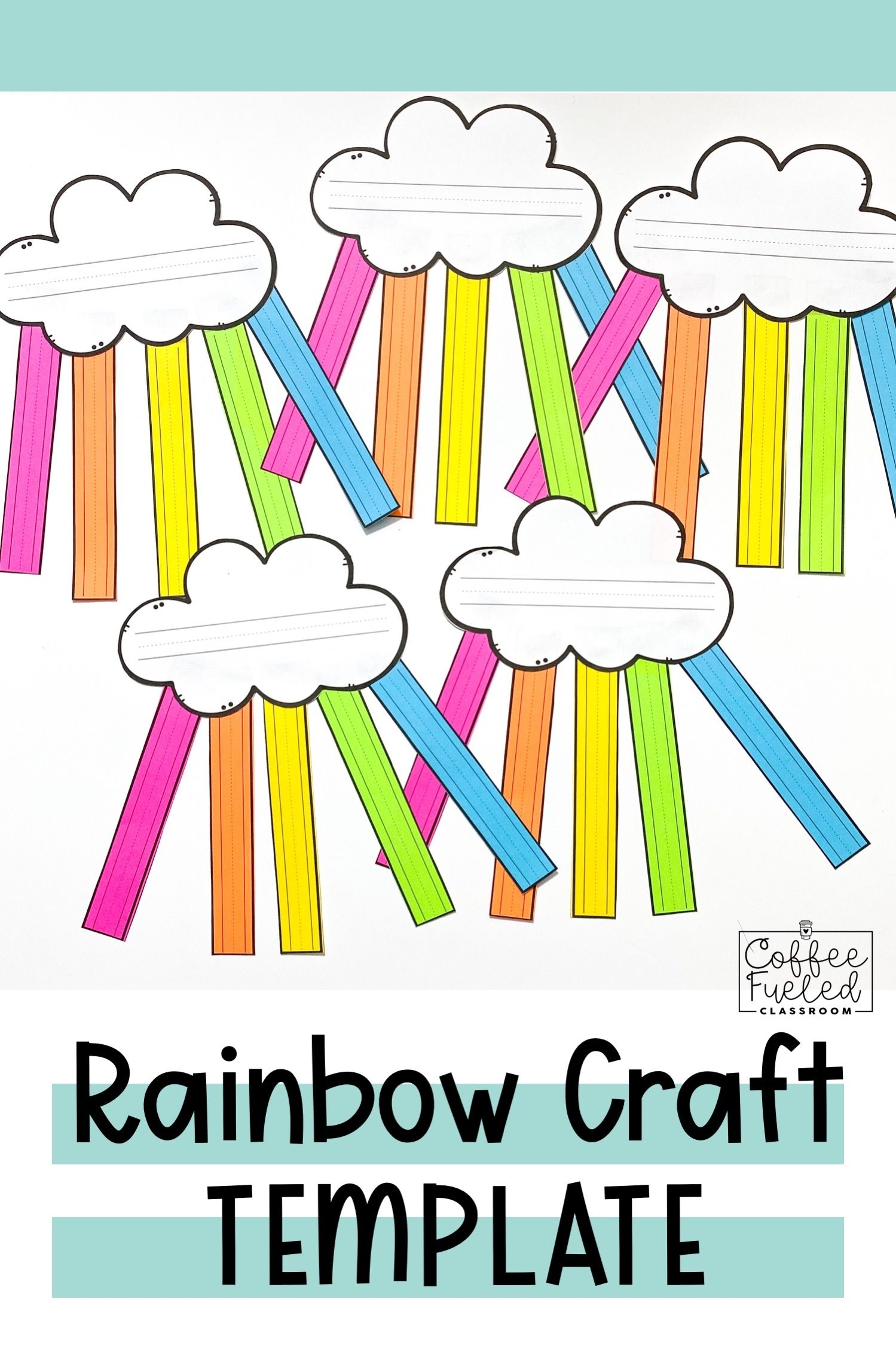 printable rainbow craft template