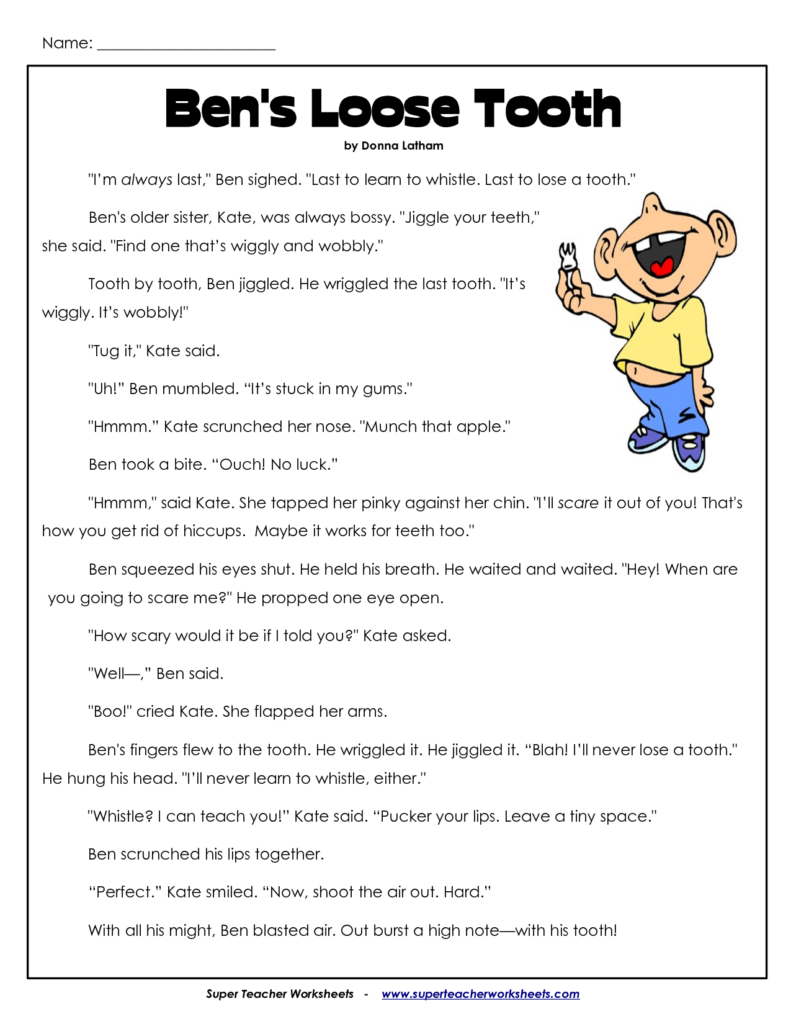 Printable Reading Comprehension Grade 3 NewFreePrintable