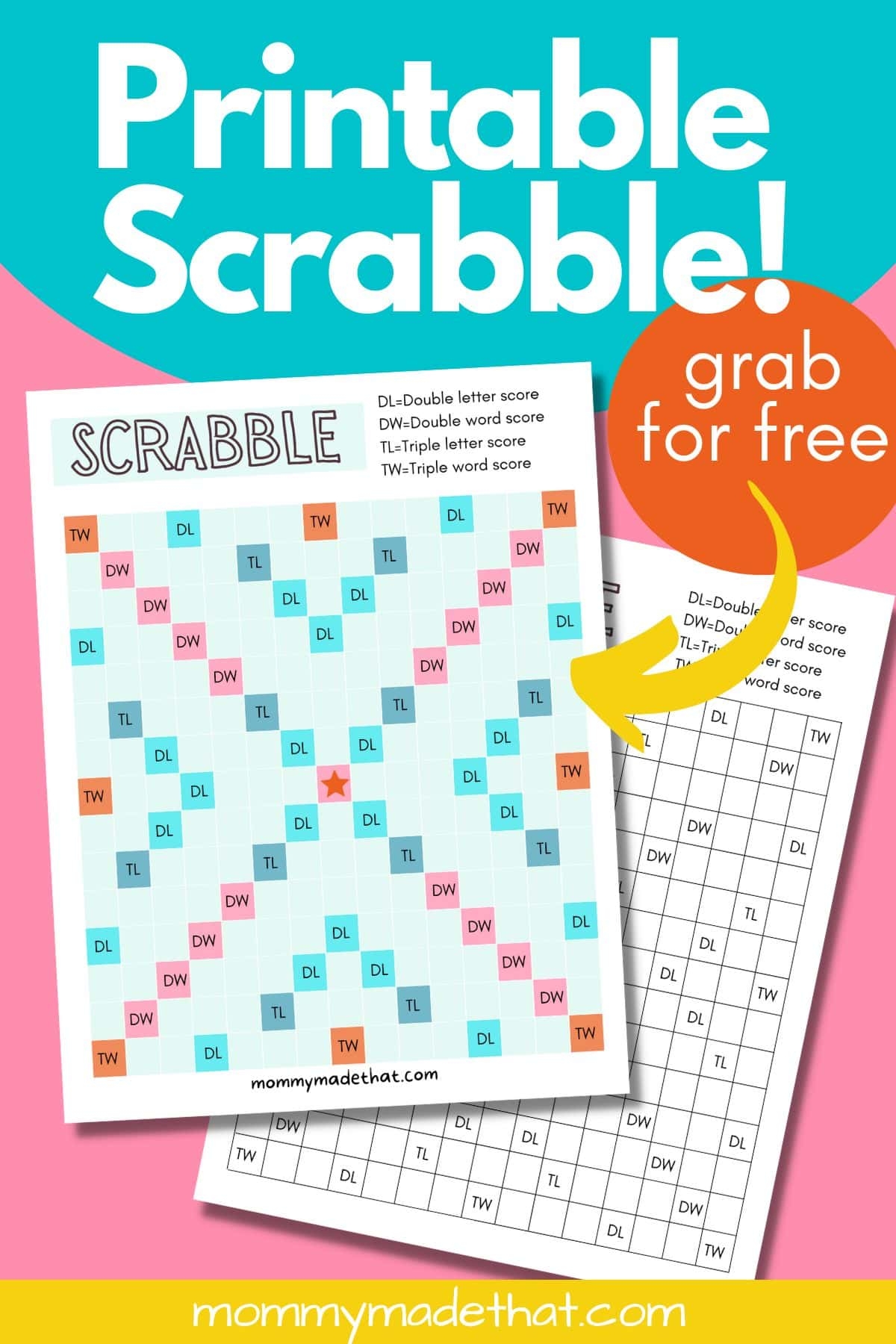 Printable Scrabble Board Grab The Free Game 