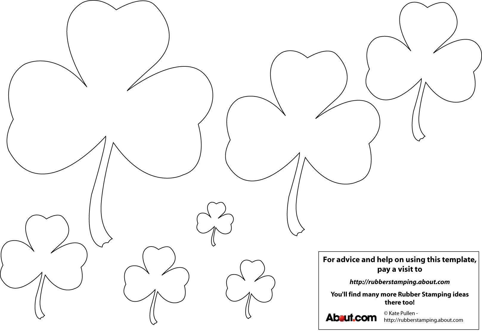 free printable picture of a shamrock