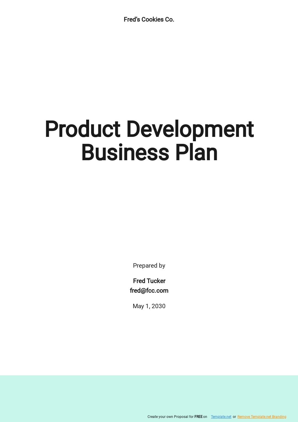 product marketing plan template