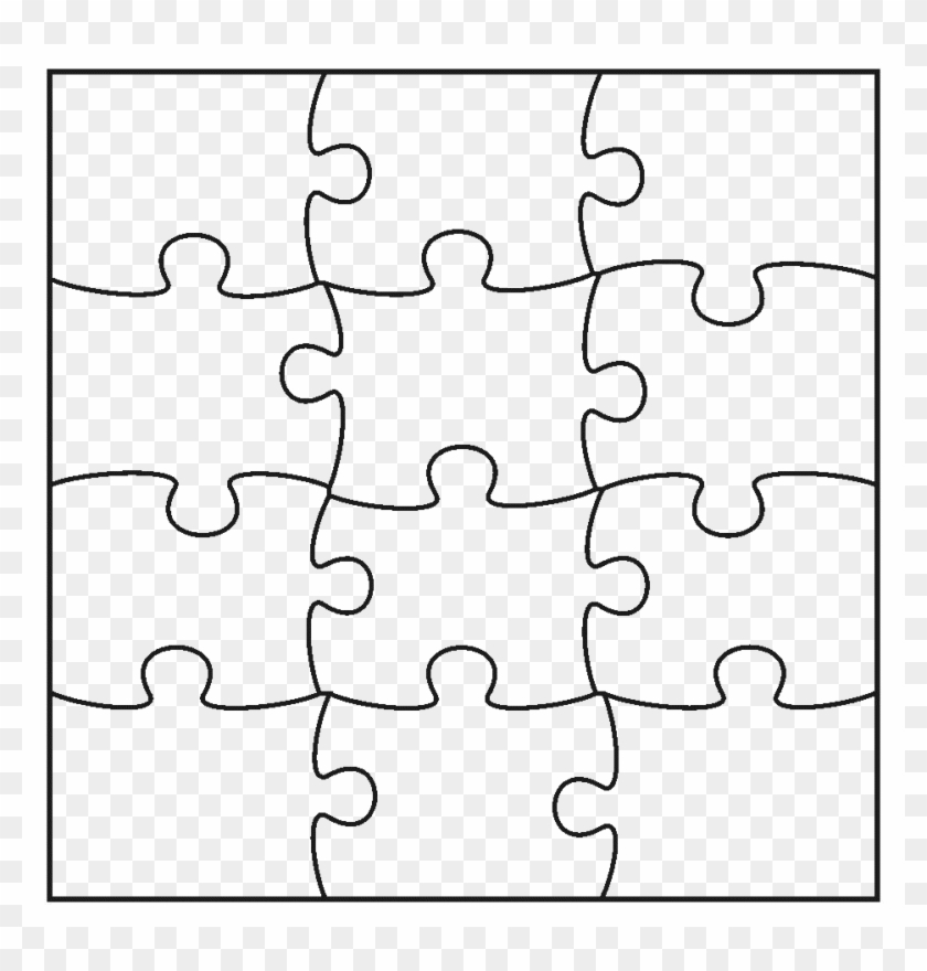 Professional Blank Jigsaw Piece Template