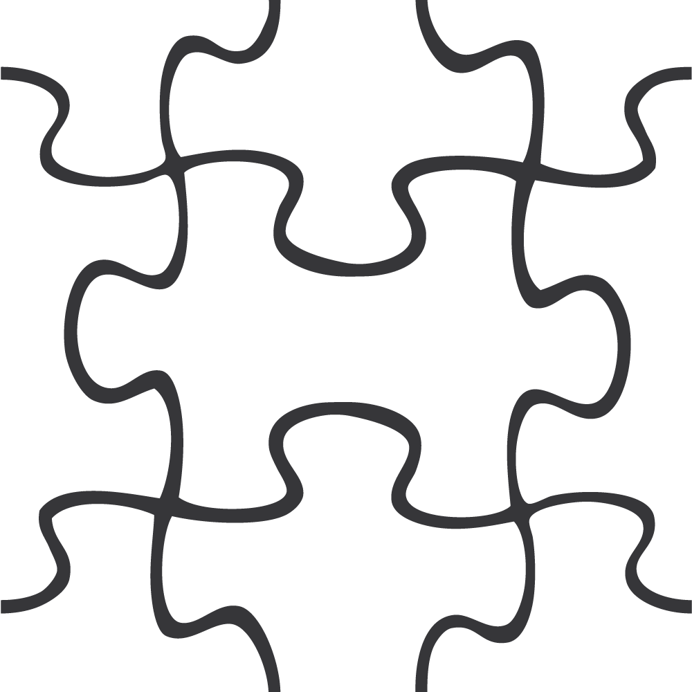 Puzzle Template 6 Pieces ClipArt Best