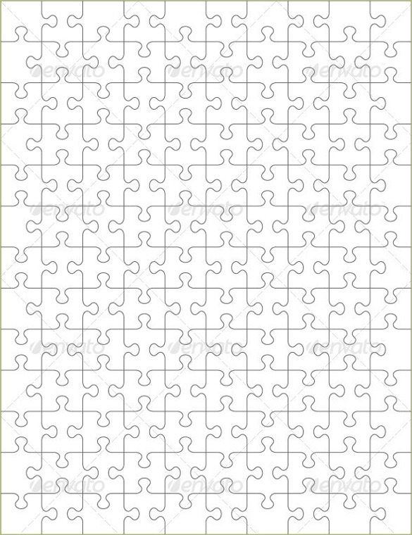 Puzzle Template Blank Puzzle Template