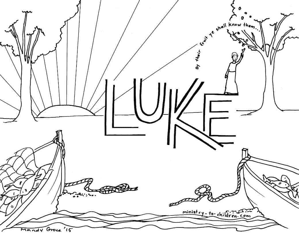 luke 8 22-39 children printable activity