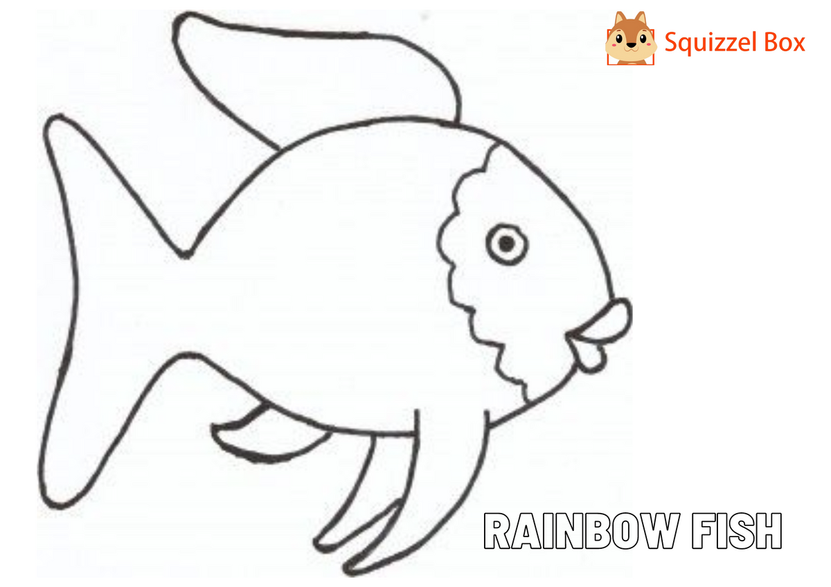 Rainbow Fish Craft Squizzel Box Worksheets Library