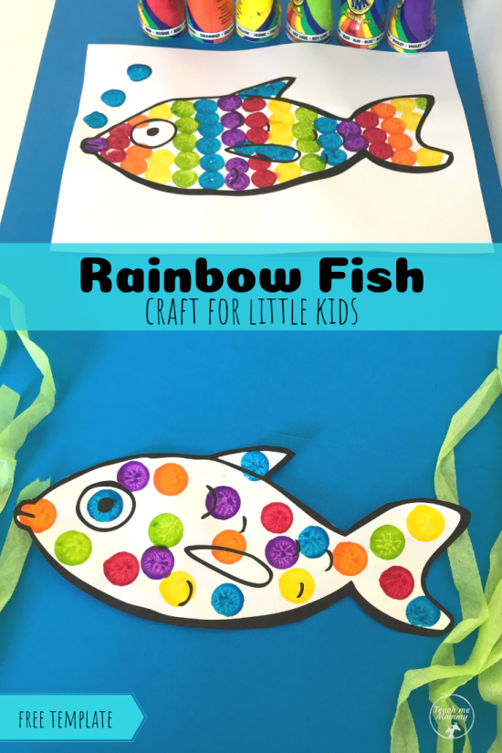Rainbow Fish Craft Teach Me Mommy Worksheets Library
