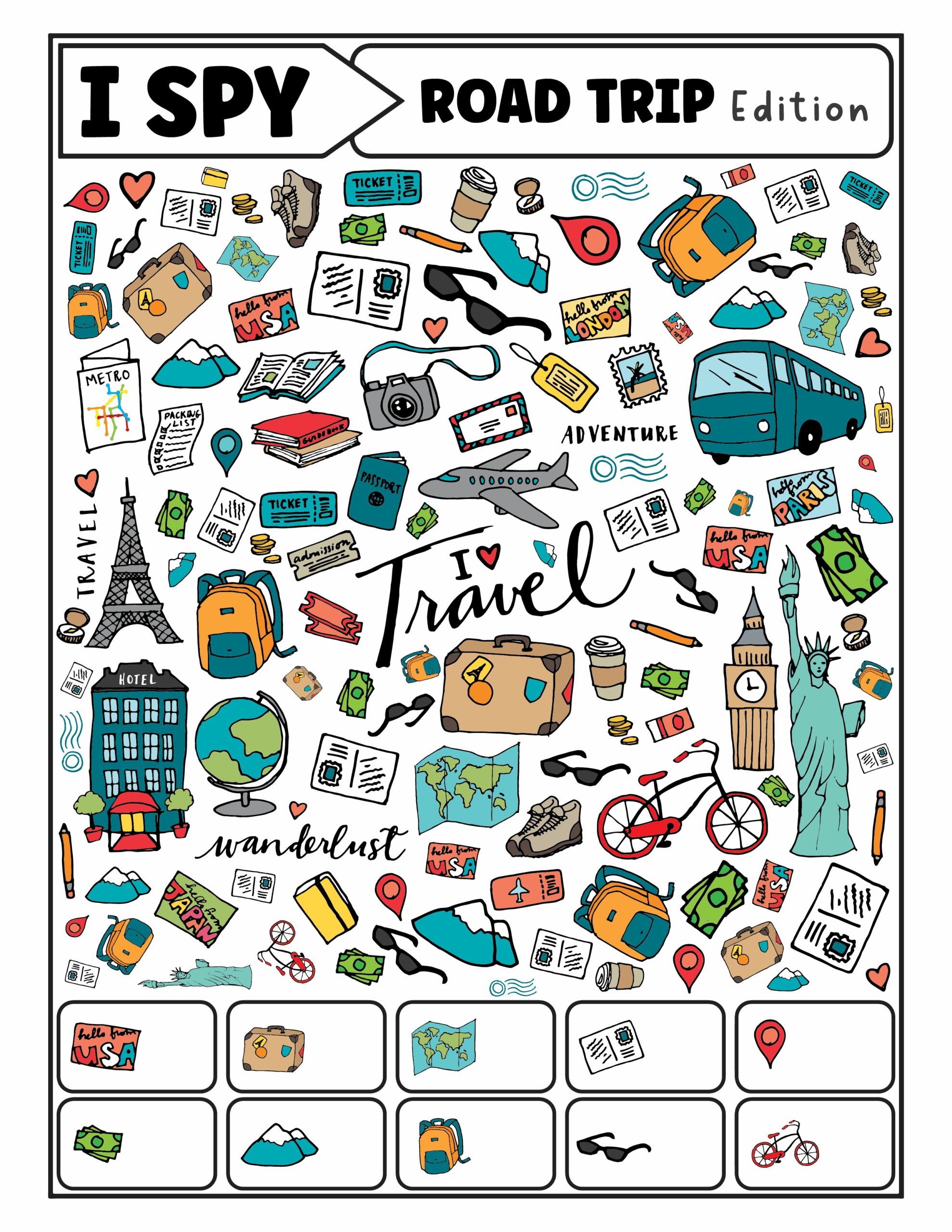 Road Trip Activities Printables Printable New Year Banners