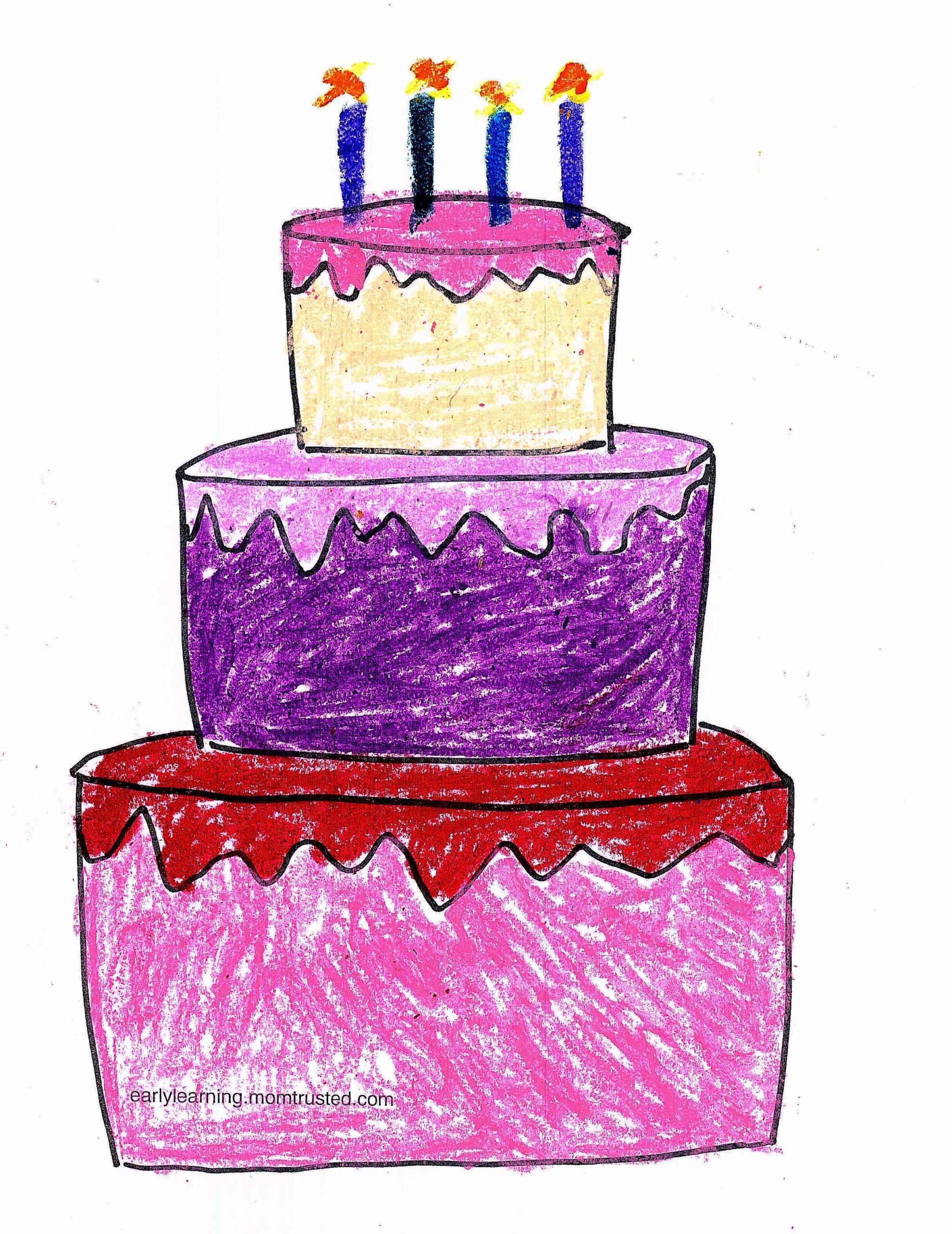 Rochelle Wallace 11 Guilt Free Printable Birthday Cakes With Candles 