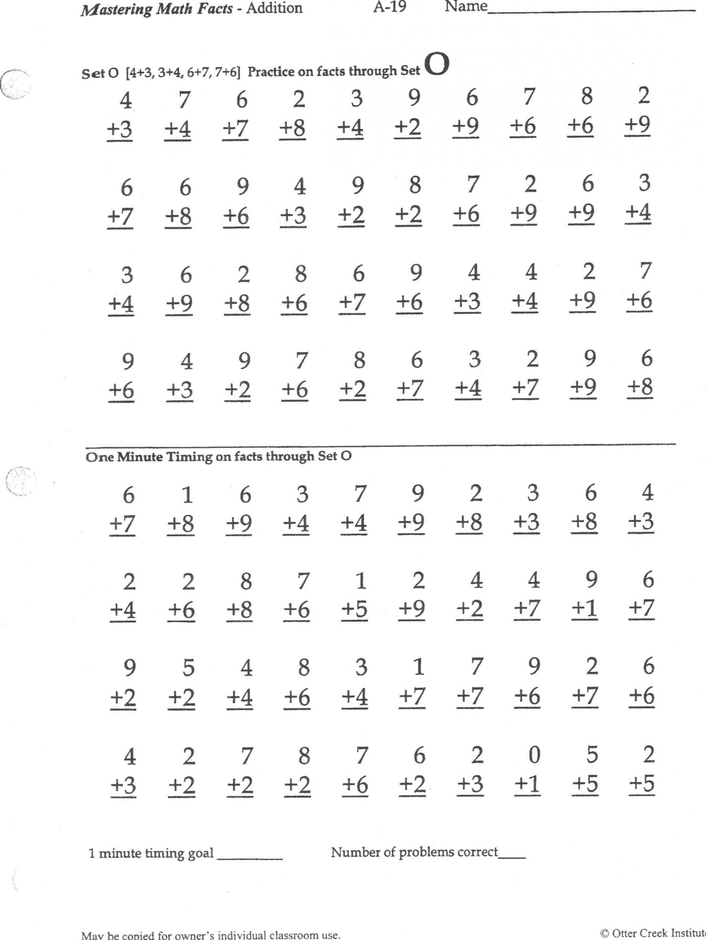 math multiplication facts worksheets