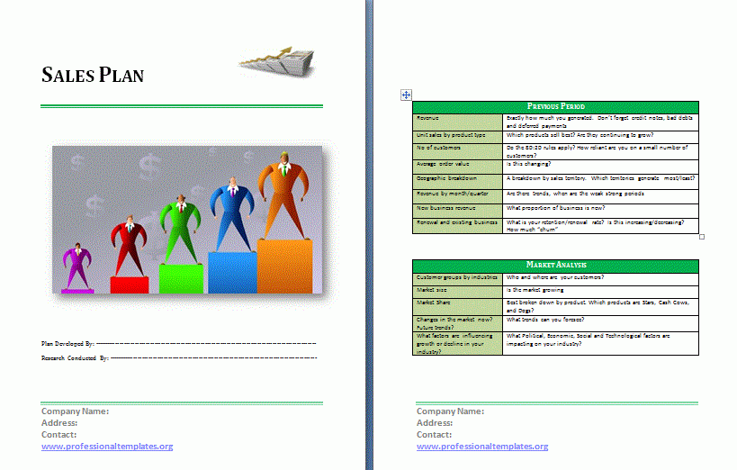 sales plan template free