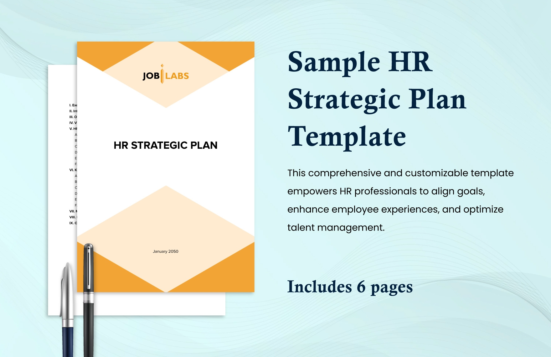 sample hr strategic plan template