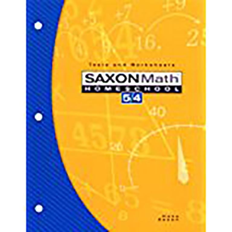 saxon math 5/4 tests and worksheets pdf