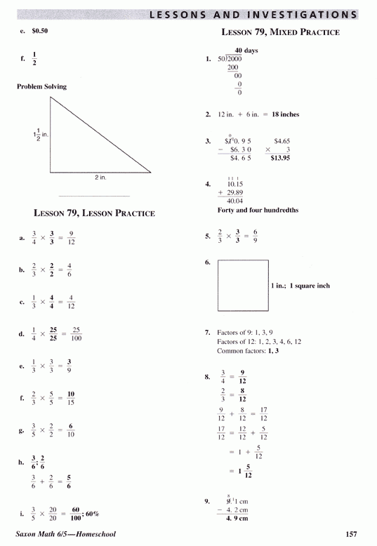 Saxon Math 6 5 Homeschool Kit Free Worksheets Samples