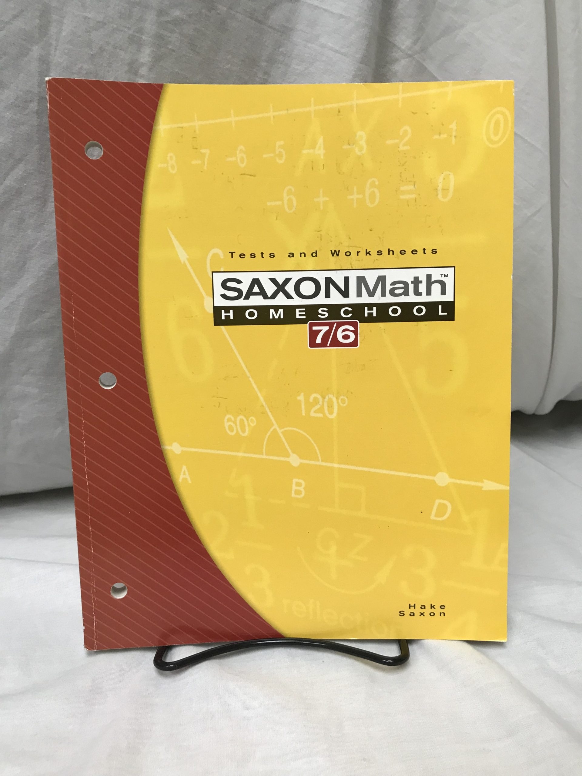 Saxon Math 7 6 Tests And Worksheets SCAIHS South Carolina 