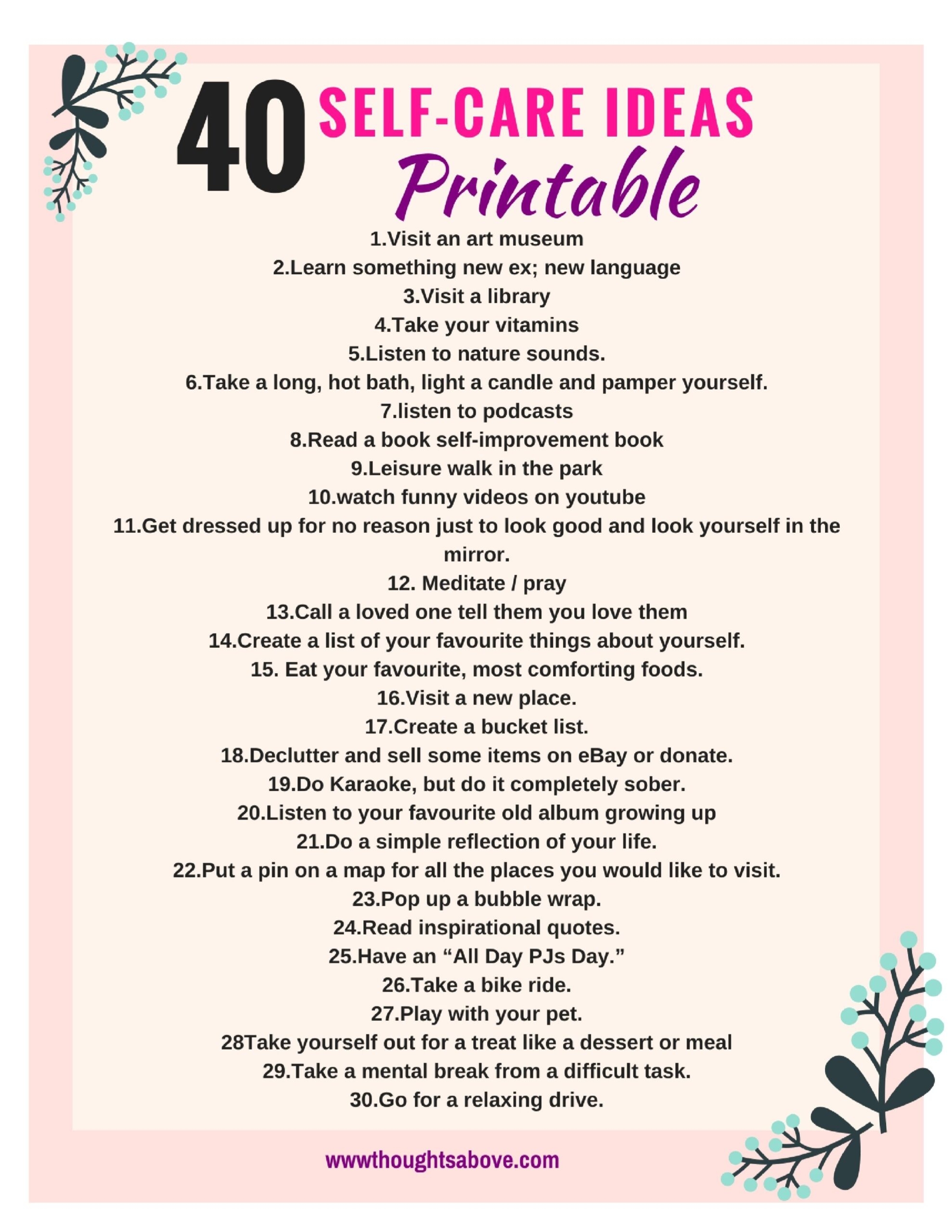 Self Care Printable And Worksheet Self Care Worksheets Self Printable 
