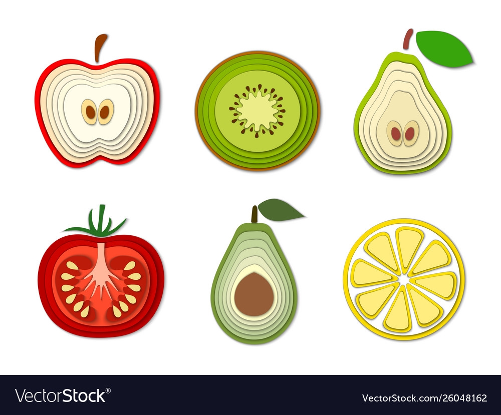 cut out pictures of fruits and vegetables