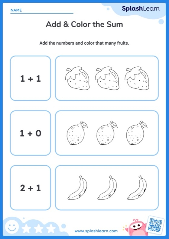 Simple Math Addition Worksheets Library