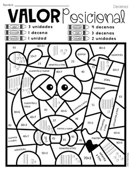 spanish math worksheets