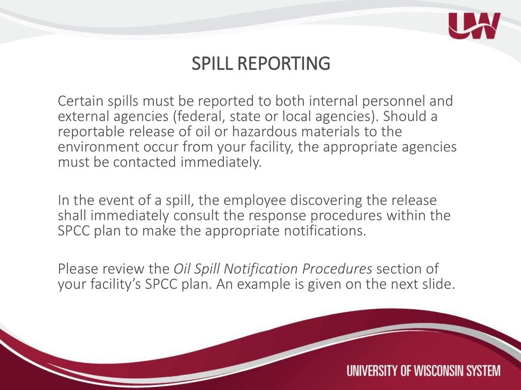 SPCC Plan Sample Template Template Samples