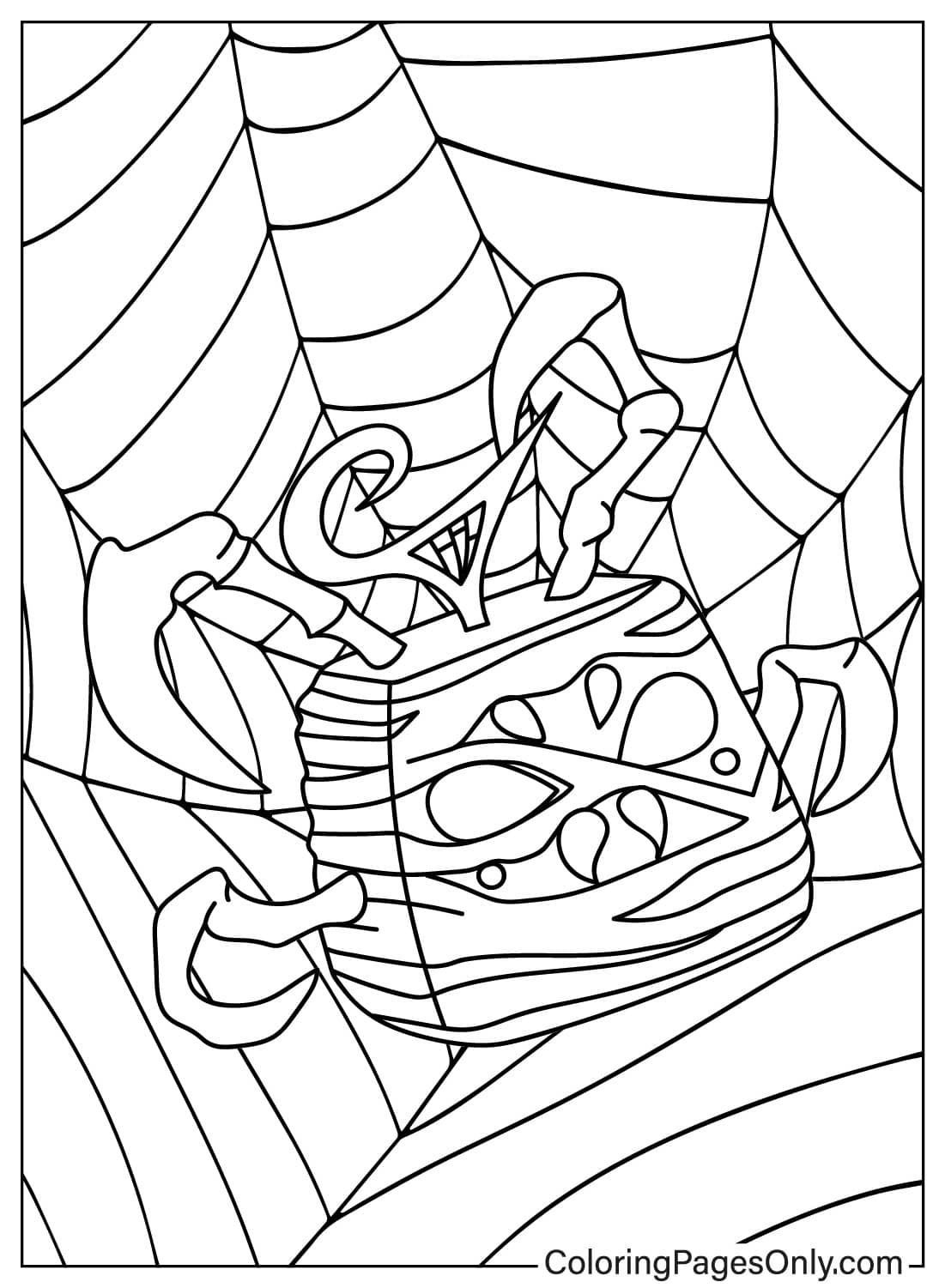 Spider Fruit Free Printable Coloring Pages