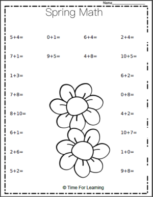 Spring Math Worksheet Made By Teachers