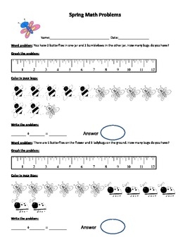 Springtime Math Worksheets By Alyson Mendez TPT