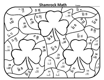 st patricks day math worksheets