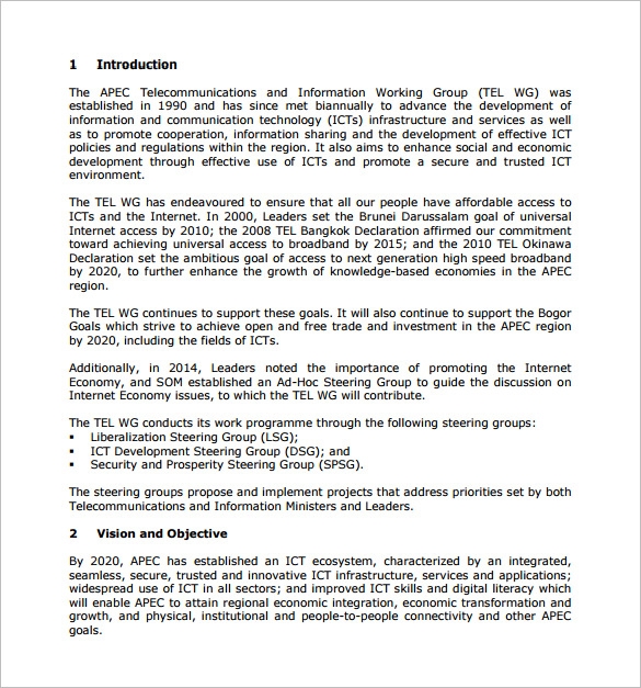 Strategic Action Plan Template 15 Free PDF Word Format Download 