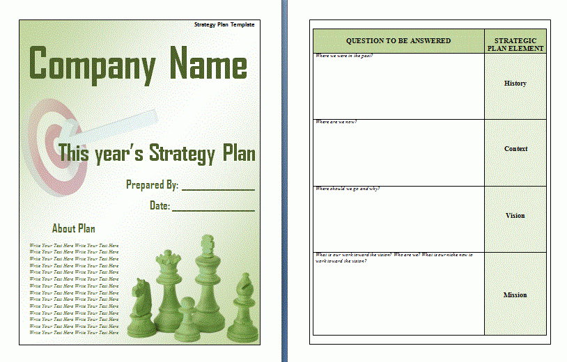 Strategic Planning Template Word Printable Word Searches