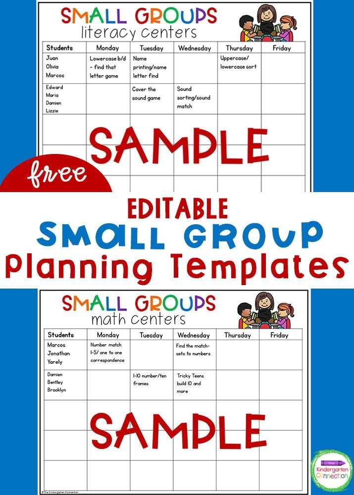 Streamline Your Small Group Teaching With Editable Kindergarten 