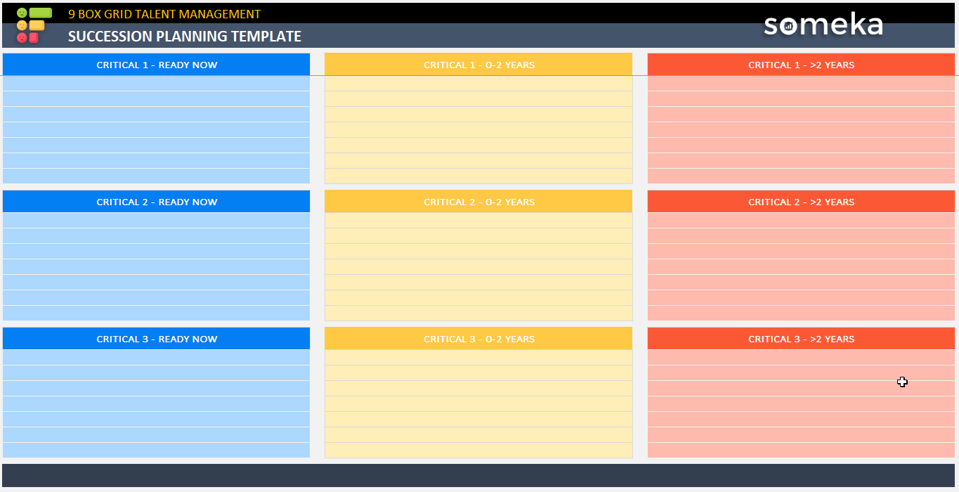 Succession Planning Template Excel And PDF