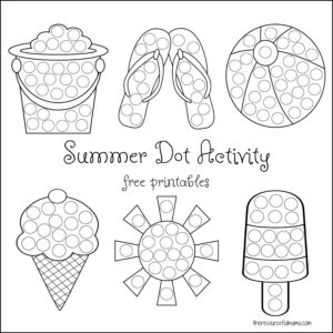 Summer Dot Activity Free Printables The Resourceful Mama