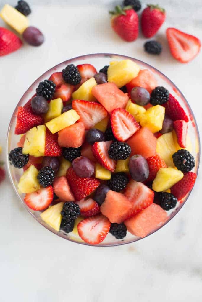 Super Bowl Fruit Salad Cartuces