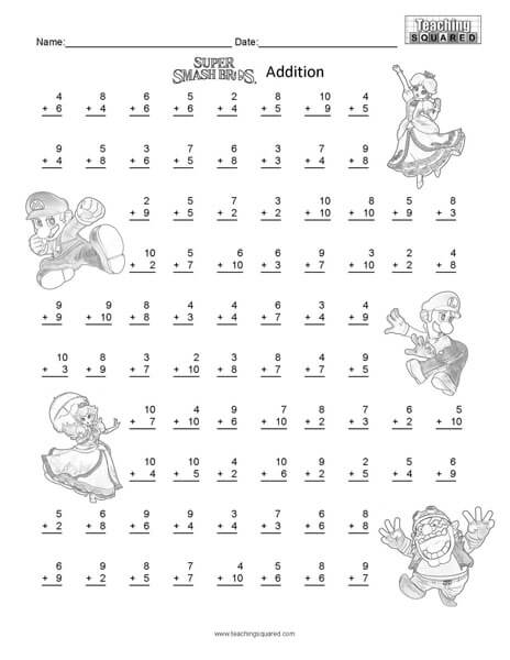 Super Math Worksheets Free Worksheets For Kindergarten