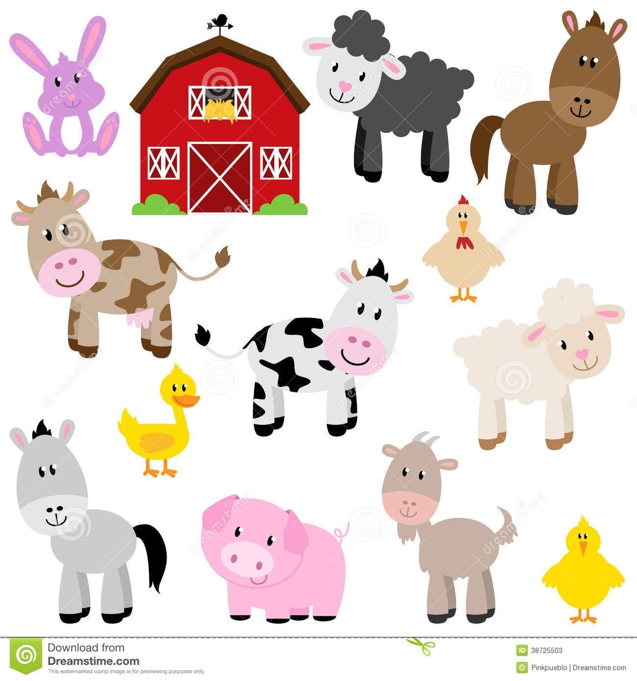 Template Free Printable Farm Animal Cutouts Free Farm Animal Fanny 