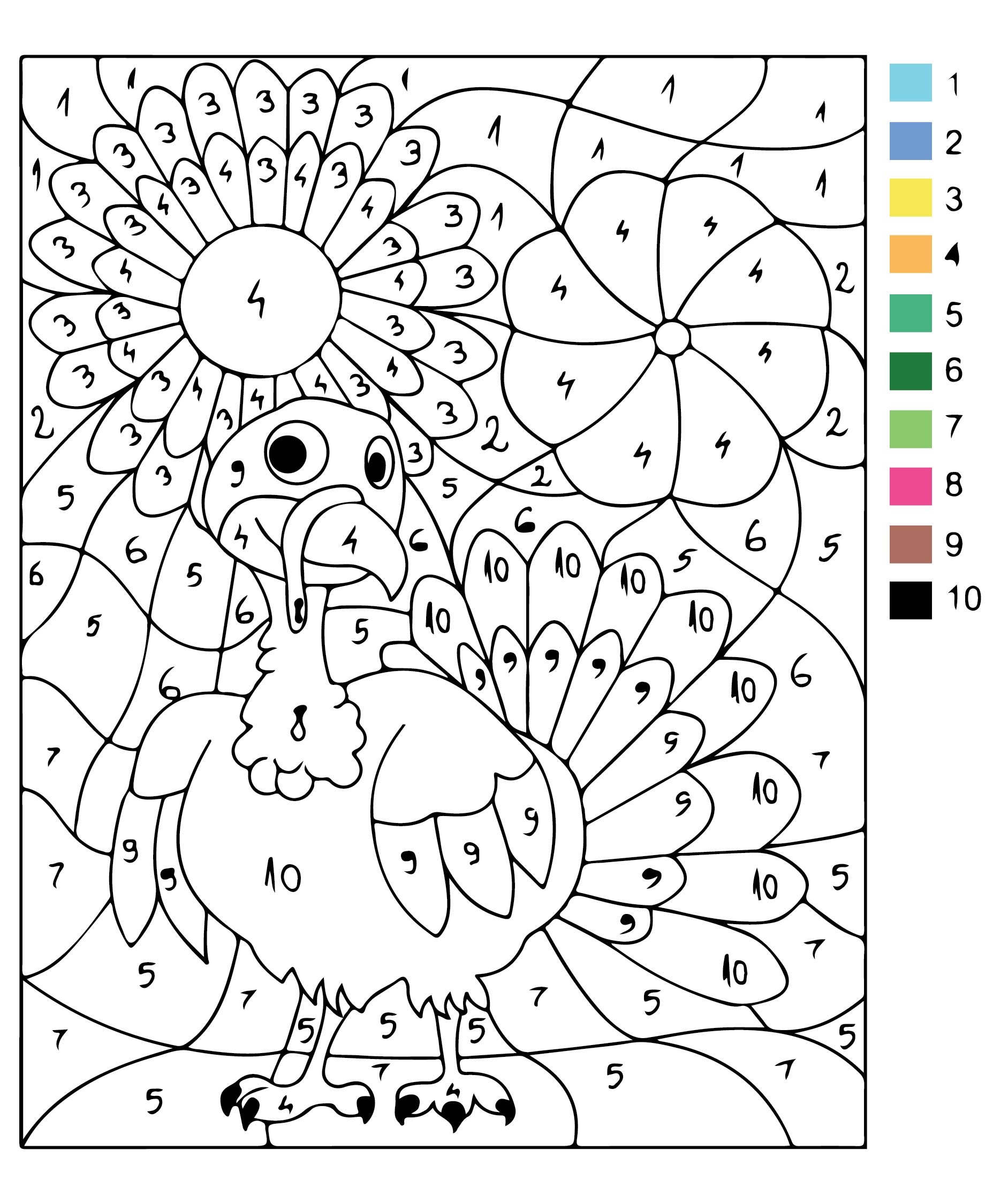 color pictures of thanksgiving printable