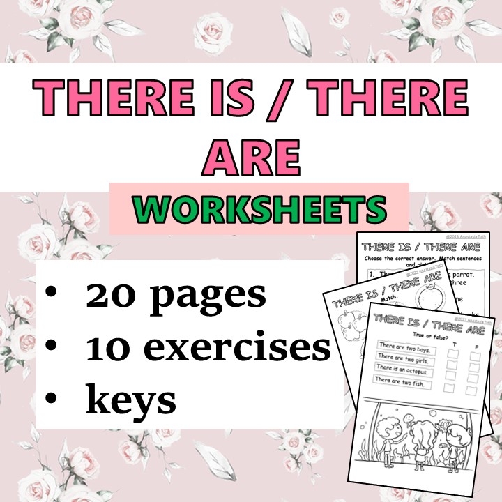 THERE IS THERE ARE Worksheets ESL EFL English Printable Grammar 