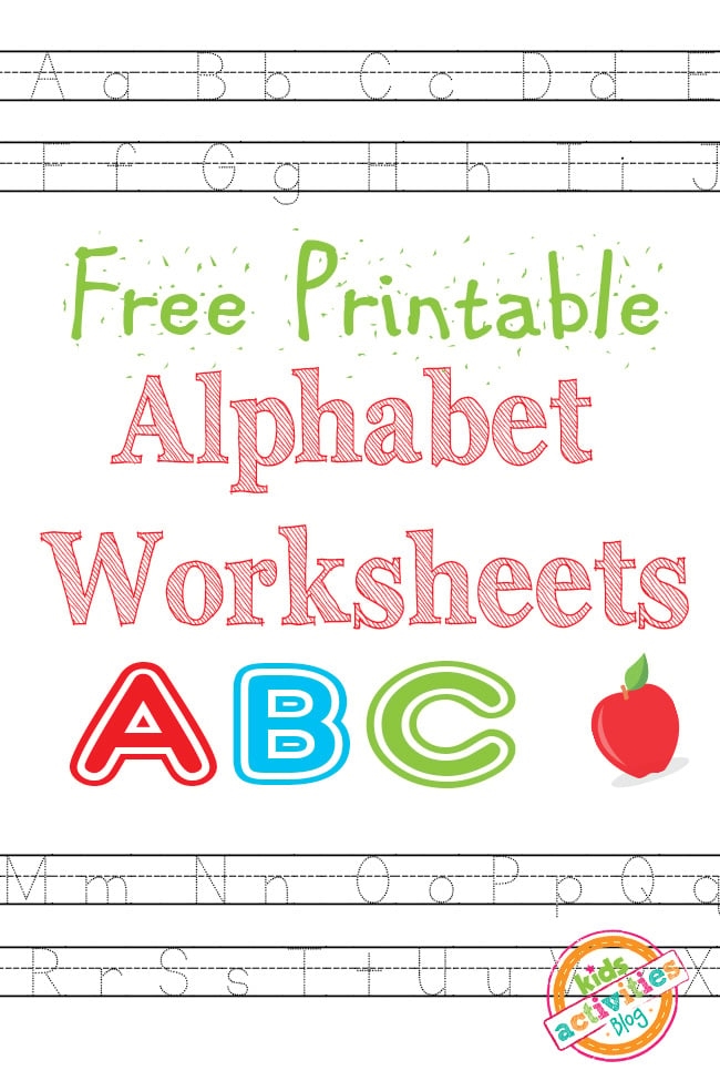 learning the alphabet printable activities