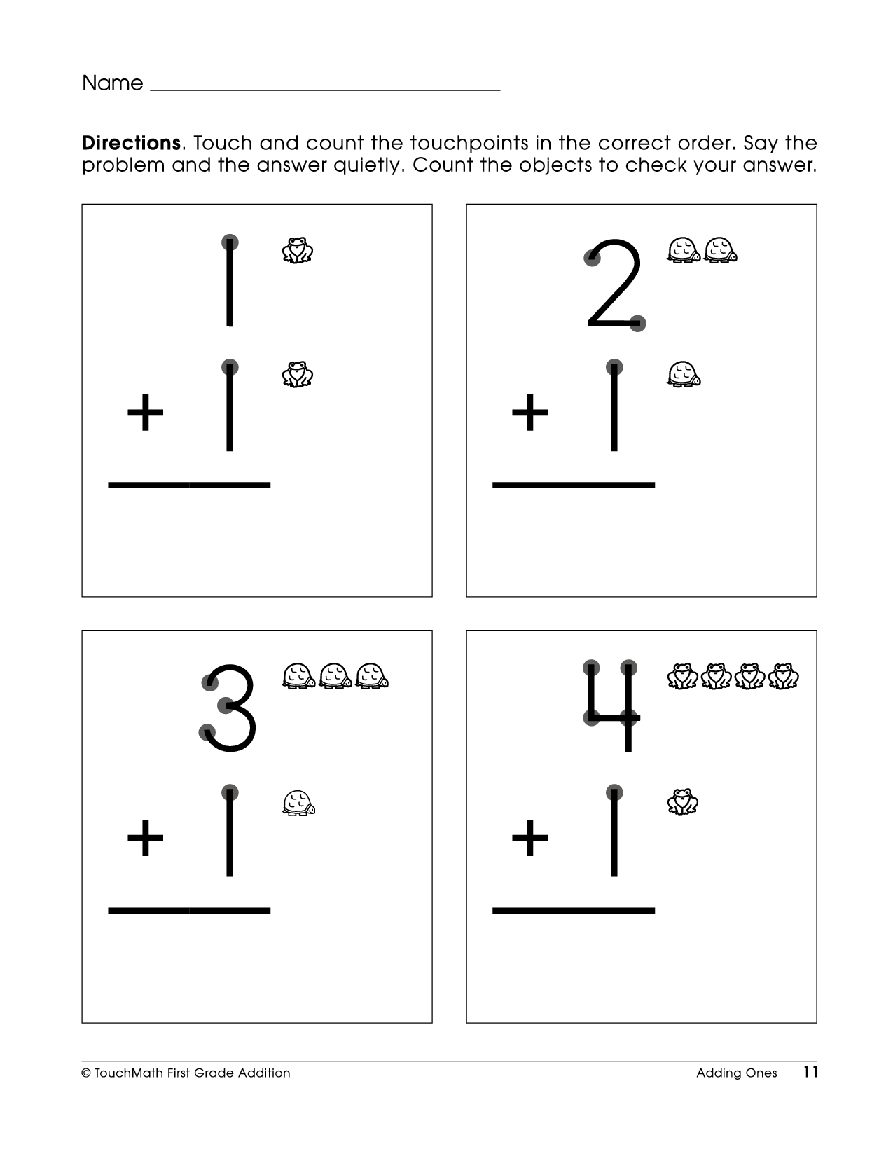 touchpoint math worksheets